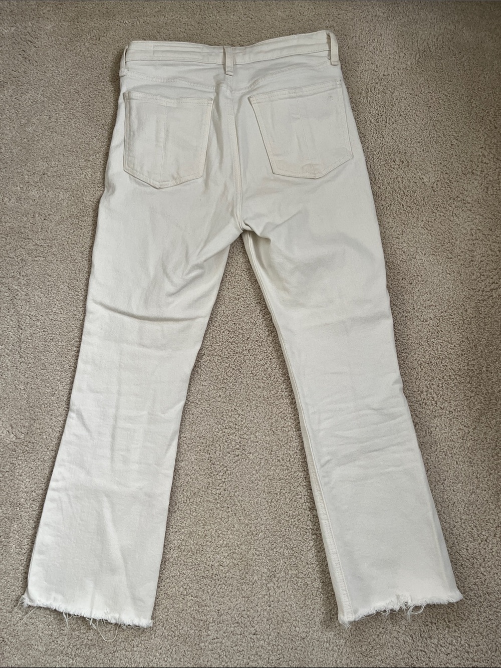 Ivory Rag & Bone Jeans Size 27 - Picture 3 of 4